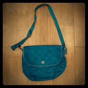Coach Blue Messenger Bag
